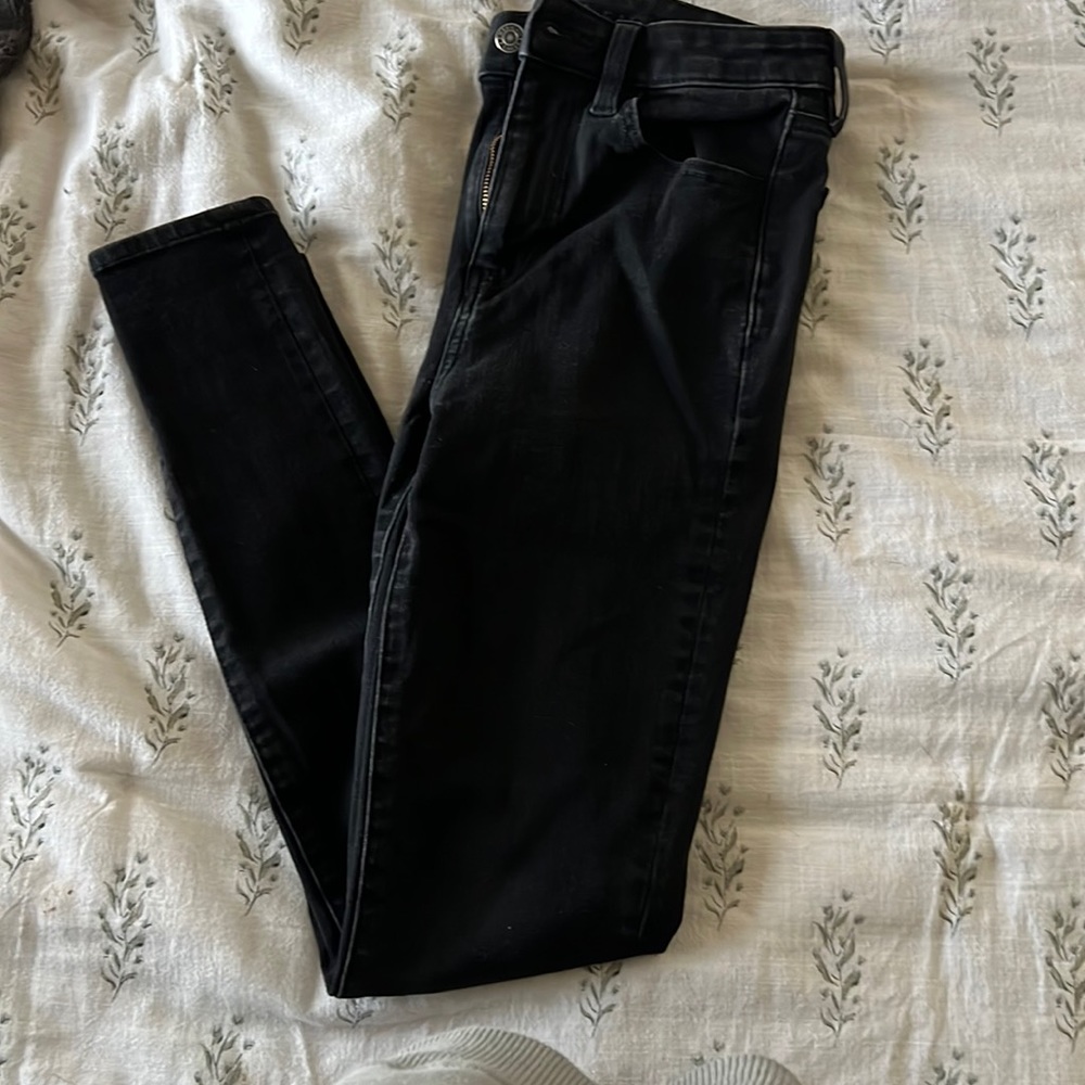 High rise skinny jeans